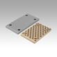 Glide plate bronze or steel, maintenance-free, Form D