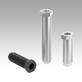 Hollow screws for steel levelling feet