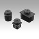 Adjustment plugs, plastic without inserts for round and square tubes
