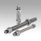 Levelling feet threaded spindles steel or stainless steel 