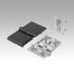 Hinges die-cast zinc with fastening screws