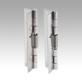 Charnières à ressort en acier, Inox ou aluminium 120 mm, ouverture à ressort