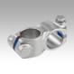 Tube clamps cross, stainless steel, Form B