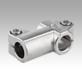 Tube clamps T-angle, stainless steel