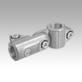 Tube clamps swivel, aluminium