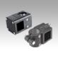 Linear actuator connector clamps cross