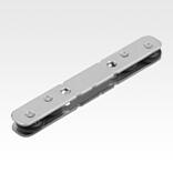 Miniature roller guide carriage for 13 mm width, rollers vertical