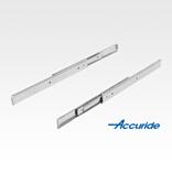 Carriles telescópicos de acero inoxidable para montaje lateral, con extensión completa, capacidad de carga hasta 80 kg