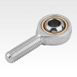 Rod ends with plain bearing, external thread, steel, DIN ISO 12240-1 maintenance-free