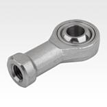 Rod ends with plain bearing internal thread, stainless steel, DIN ISO 12240-1 maintenance-free