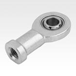 Rod ends with plain bearing, internal thread, narrow head, DIN ISO 12240-1 maintenance-free