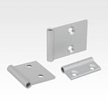 Hinge halves 
aluminium, in-frame