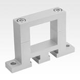 Flange clamps, aluminium, for square linear actuators