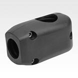 Raccord de tubes en T en plastique pour tubes ronds en plusieurs parties