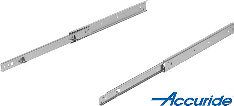 Telescopic slides, steel for surface mounting, partial extension both  sides, load capacity up to 35 kg