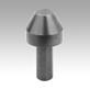 Pointes en acier pour contre-pointes avec hauteur de 75 mm, forme B, aplaties