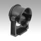 Swivel arms with spring stop