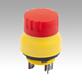 Emergency stop button built-in version Ø 22.3 mm flat plug connection for hygienic areas