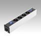 Socket strips in an aluminium housing, Form B