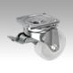 Swivel castors with stop top