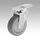 Swivel and fixed equipment castors, steel with TPE tread, for aluminium profiles, Form B