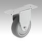 Swivel and fixed equipment castors, steel with TPE tread, for aluminium profiles, Form A