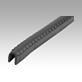 Edge protection profiles with steel retaining strip, Form E