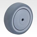 Polypropylene wheels with rubber tread