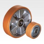 Wheels aluminium rims with injection-moulded tread