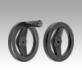 2-spoke handwheels, powder coated aluminium