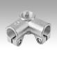 Tube clamps right-angle, aluminium