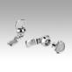 Quarter-turn security locks