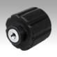 Clamping grips, ergonomic, with internal thread