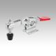 Sauterelle à levier horizontal avec embase horizontale et broche de pression réglable