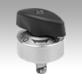 Quarter-turn clamp lock stainless steel, knob plastic