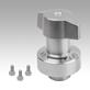 Verrous quart de tour en inox, rétractables, tête rotative en inox