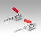 Sauterelle à bielle en acier ou en inox
force de maintien jusqu’à 2 670 N