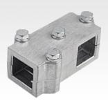 Tube clamps T-angle, aluminium