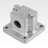 Tube clamps flange, aluminium