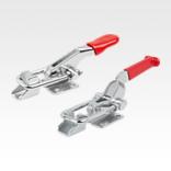 Toggle clamps latch horizontal with catch plate
