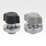 Quarter-turn latches, stainless steel with plastic or stainless steel twist knob