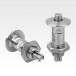 Locking pins, stainless steel with stainless steel mushroom grip