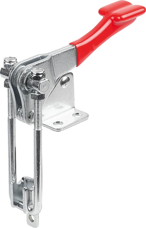 Vertical Toggle Clamps with angle base and safety lock - EH 23330.