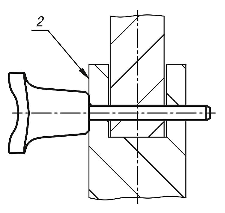 Locking pins with axial locking