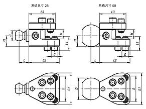 用于工件稳定器的夹钳