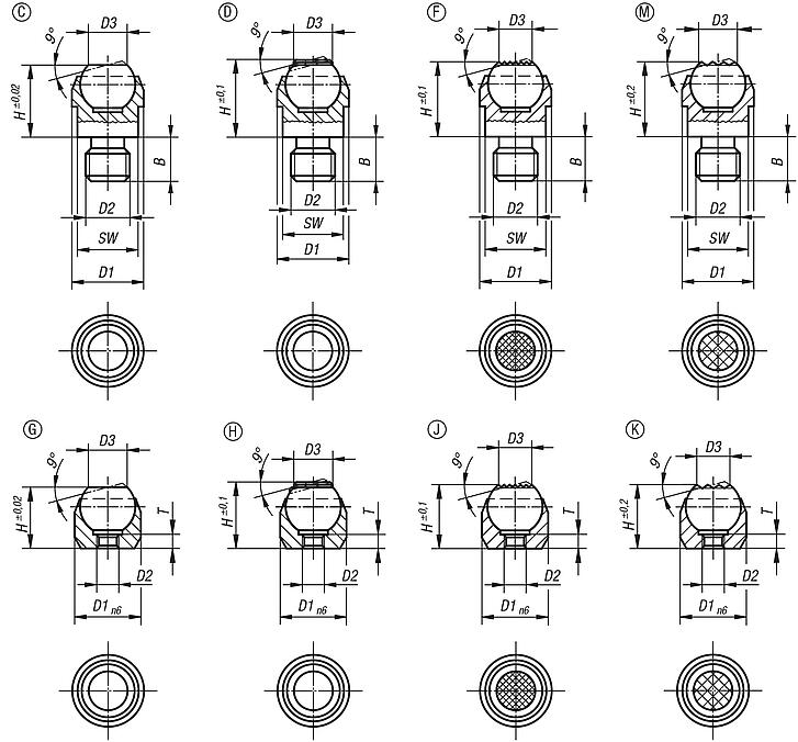 Self-aligning pads