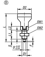 Indexing plunger with status sensor, Form D