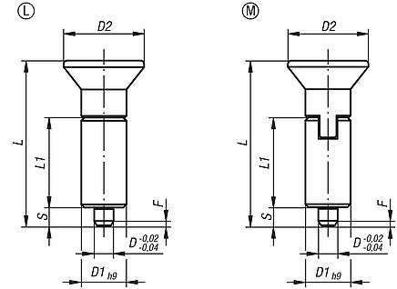 Indexing plungers without collar