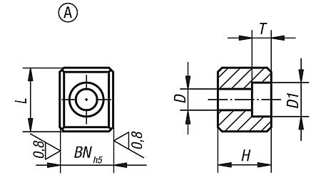 Carrier key DIN 2079, Form A