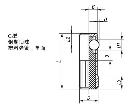 侧向弹簧柱塞 C型